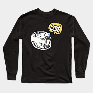 LOL - Funny Face Long Sleeve T-Shirt